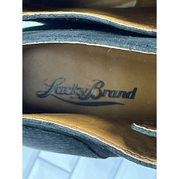 Lucky Brand LK- Ehllen Booties Black Distressed Womens 8M Cowgirl Western Boho - Picture 9 of 10